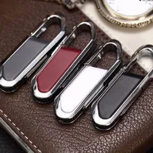 Металлический карабин, кожаный usb флеш-накопитель, флеш-накопитель, 64 ГБ, 8 ГБ, 16 ГБ, 32 ГБ, 128 ГБ, флешка, реальная емкость, карта памяти, диск