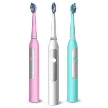 

22cm Adult Electric Toothbrush Sonic Timer Battery Powered Brush Head Replacement Waterproof Home DC 3V ABS