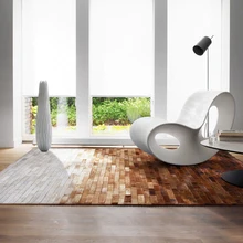 Роскошный Ковер пэтчворк из воловьей кожи ручной работы, меховой ковер из натуральной коровьей кожи в американском стиле для гостиной