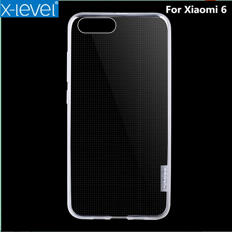

For Xiaomi 6 MI6 Case X-Level Ultra thin Soft TPU Protective Back Cover For Xiaomi MI 6 CAPA Clear Crystal Case Retro Case Funda