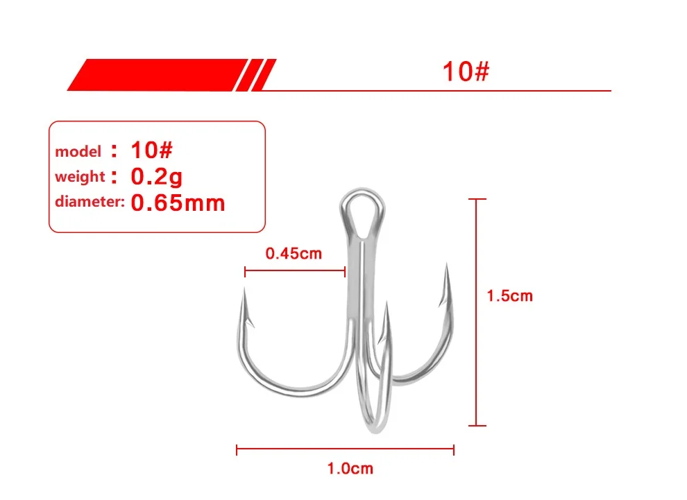 5 шт./лот колючий белый никель три якорных крючка девять спецификаций рыболовный крючок Высокоуглеродистая сталь тройные опрокинутые крючки