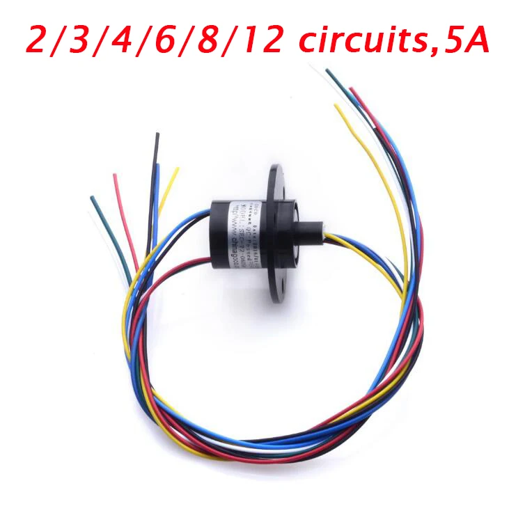 

Free Shipping Slip Ring Playground Equipment Slip Ring 2/3/4/6/8/12 Circuits 5A Spare Parts Diameter 22mm