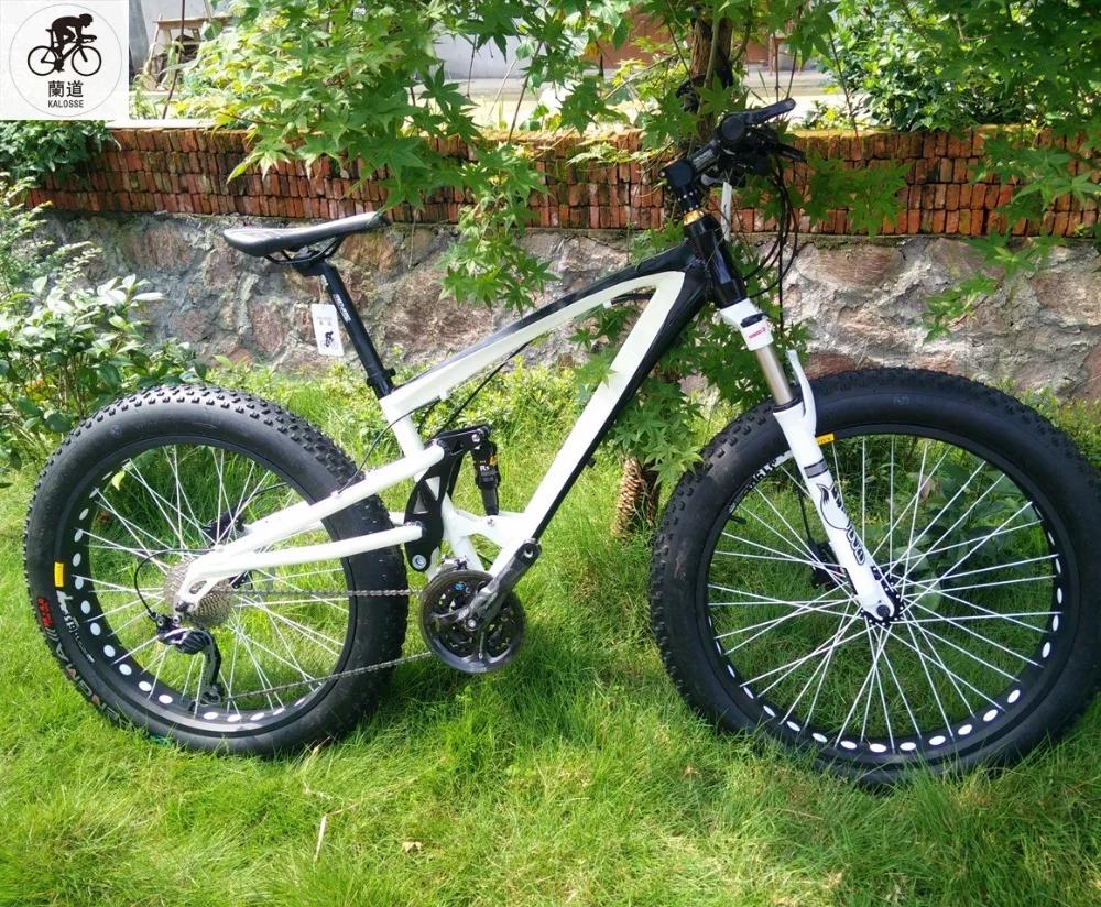Flash Deal Kalosse Hydraulic brakes Beach bikes  26*4.0  tires   bicycle Soft-tail  frame   24/27/30 speed   tyre dirt bike, Snow bikes 2