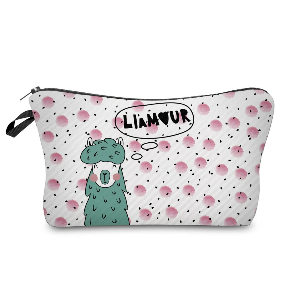 BBL &quotLLAMA&quot милые сумки для макияжа с разноцветным рисунком Мандала