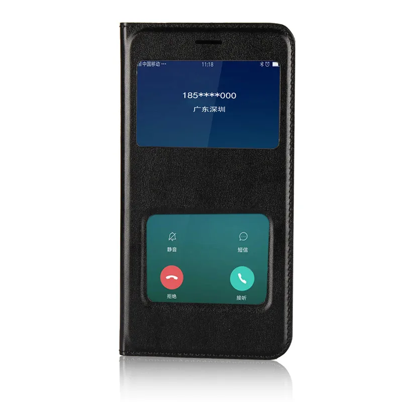 Флип чехол с окошком и откидной крышкой для Xiaomi Redmi Примечание 5A 5 A Plus кожаный