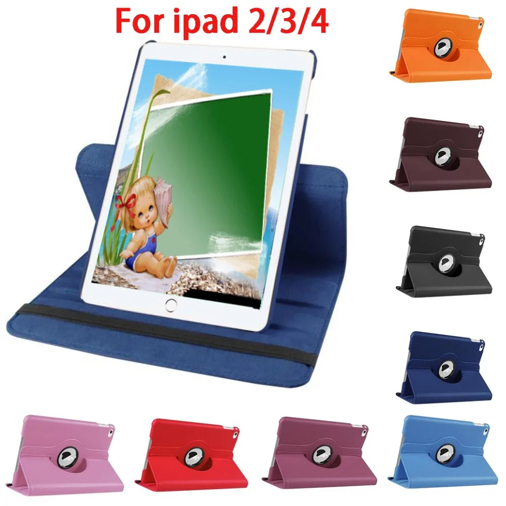 

Case For ipad 2 3 4-2011`2012 Listing ,With Auto Wake Up 360 degree rotateFull Body Protective Cover for Apple ipad 4 3 2 case