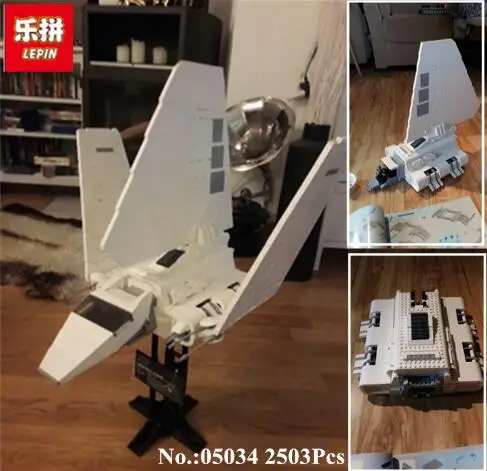 

2016 New LEPIN 05034 2503Pcs Imperial Shuttle Model Building Kit Blocks Bricks Compatible Children Toy Gift With 1021
