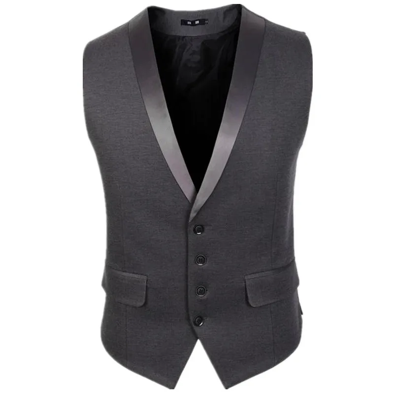 Buy New fashion men's Dress Sleeveless Vests Slim Fit