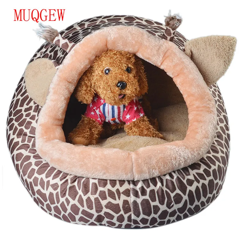 pet dog bed house Collapsible Indoor Pet Sofas Puppy Cat Warm Cotton
