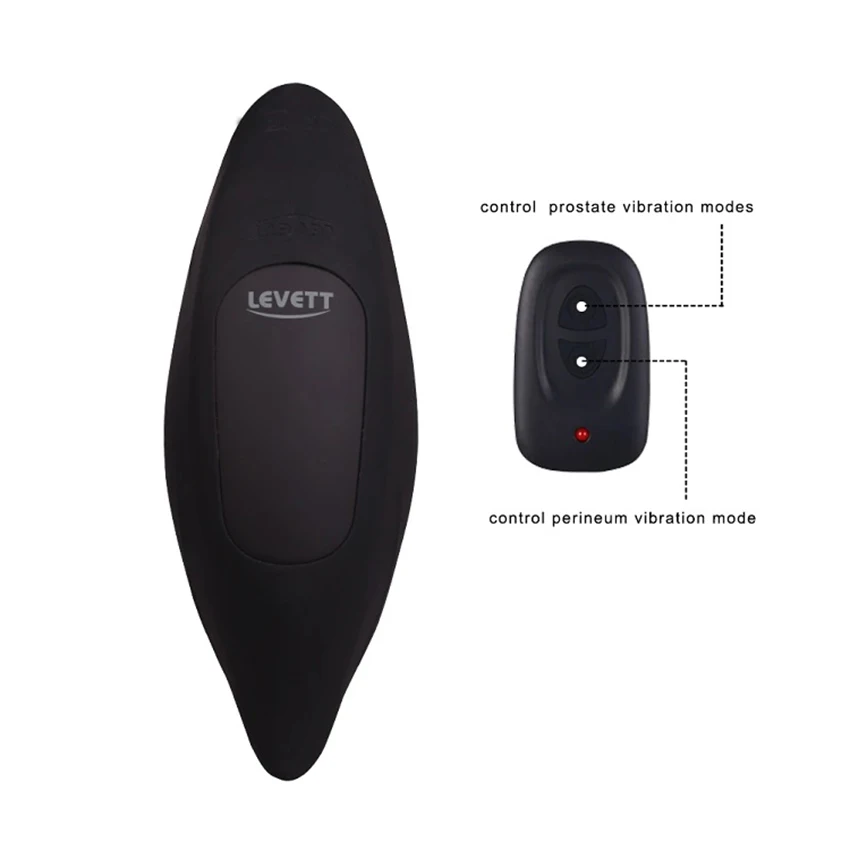 Анальная пробка для мужчин LEVETT мощная Водонепроницаемая с поворотом на G Spot