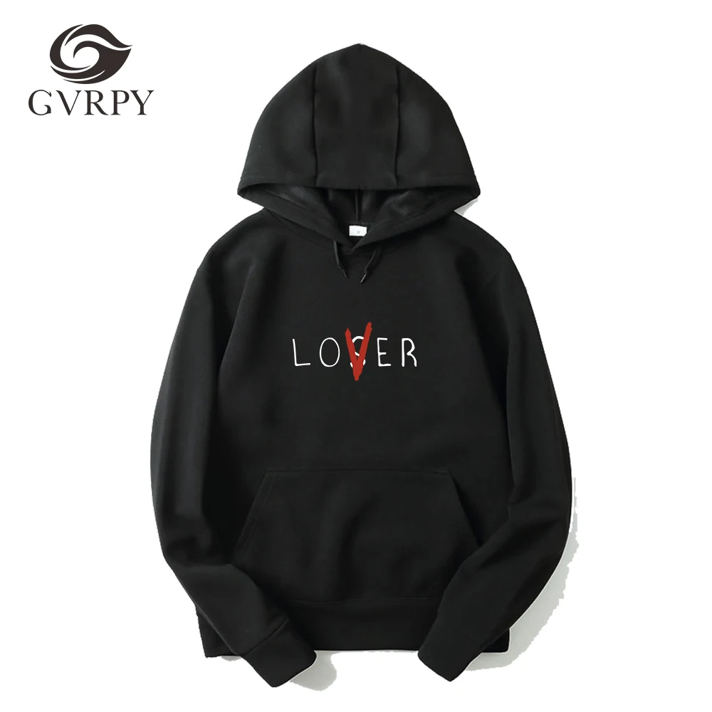 

2018 Winter Autumn Lover and Printed Hoodies Men Womens Harajuku Hip Hop Hoodie Lover or Novelty Female Male Hoodies