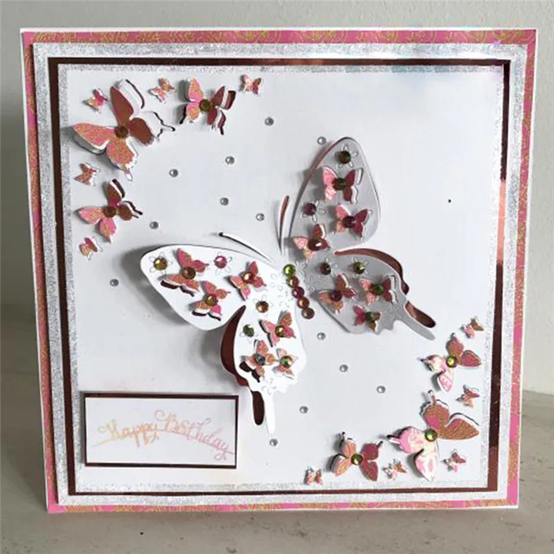 

Frame Dies Flower Butterfly Metal Cutting Dies New 2019 Craft Die Cut for Card Making Scrapbooking Embossing Stencil