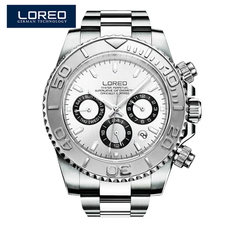 

LOREO erkek kol saatleri Men Watch Automatic Skeleton Mechanical Wristwatch Male uhren Man Watches Hour relogio masculino P01