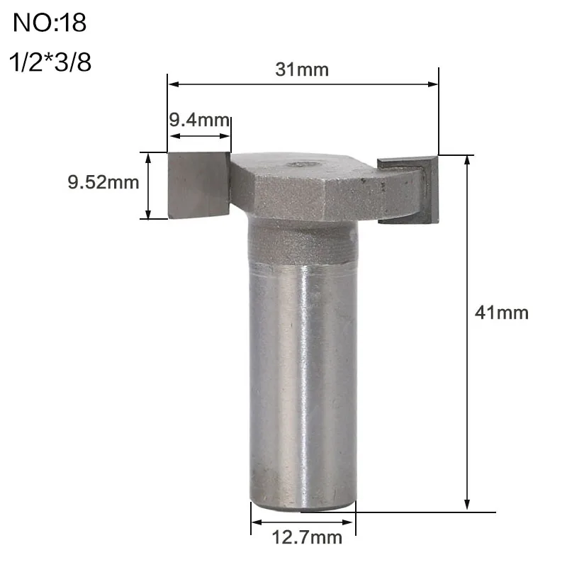 1 шт. 1/4and1/2 хвостовик T тип долбежный резак фрезы для деревообработки Т-образные фрезы Деревообрабатывающие инструменты