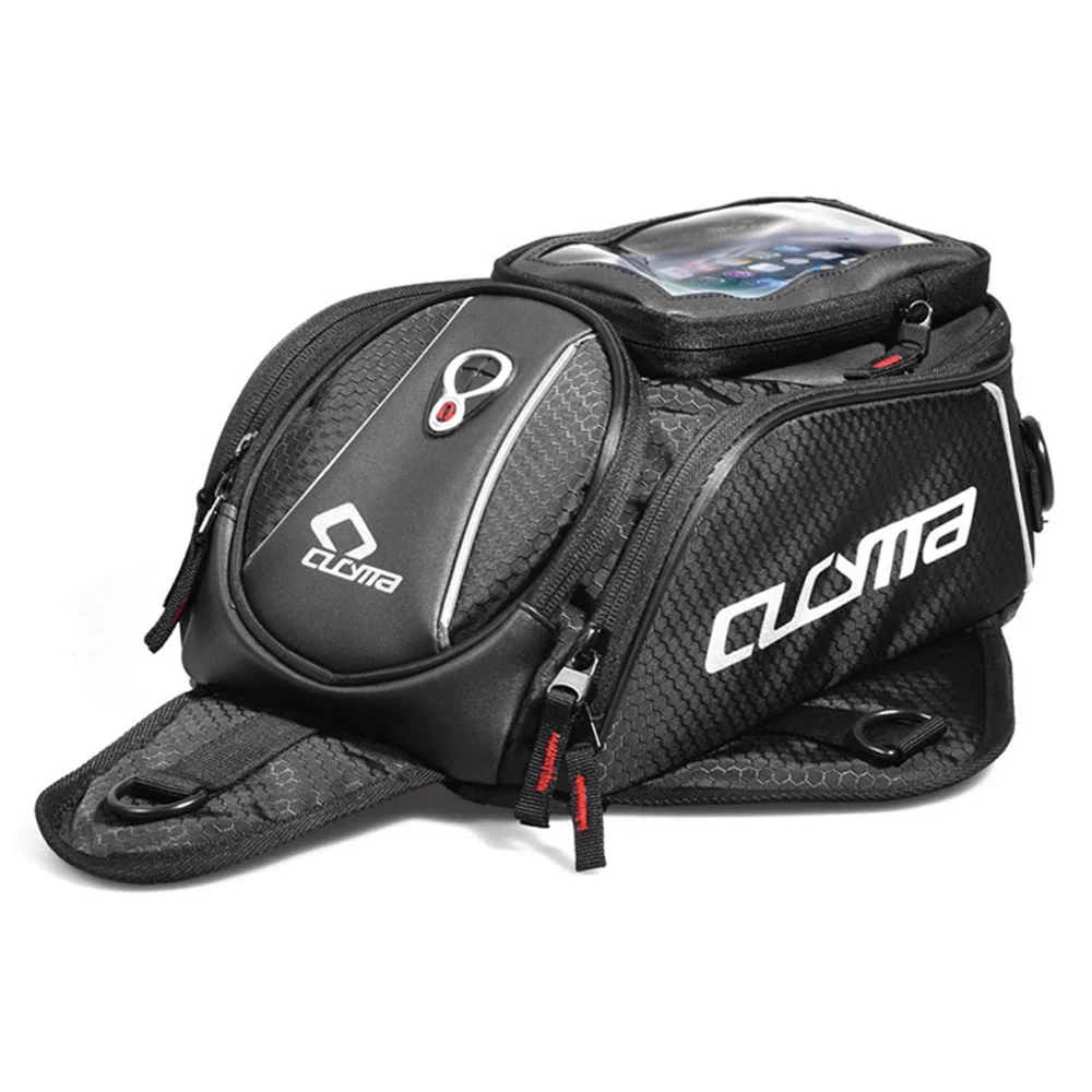 

CUCYMA Motorcycle Bag Mobile Phone Navigation Bag Moto Tank Bag Multifunctional Oil Reservoir Package Magnetic Fixed Straps #