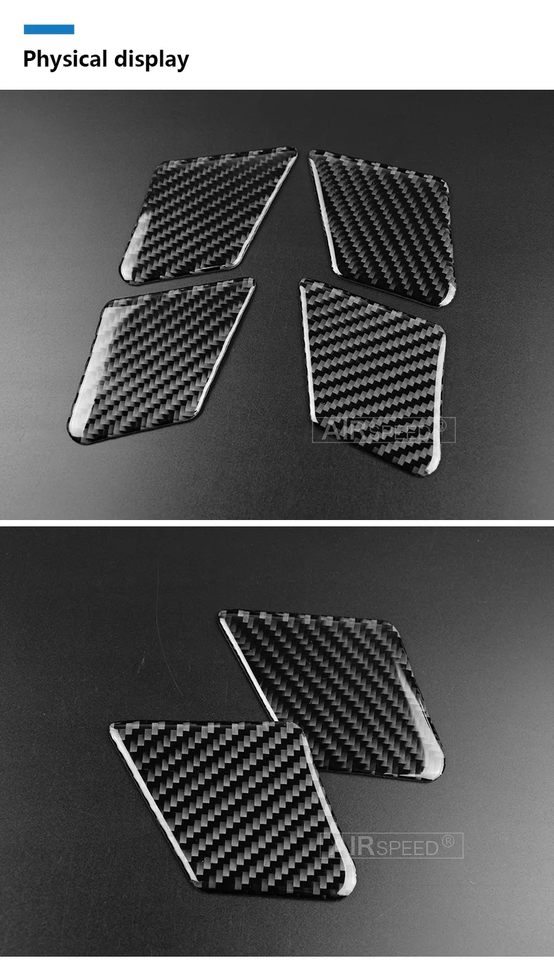 Mercedes C Class W204 E Class W212 Accessories Car Interior Carbon Fiber Door Handle Cover Trim Door Bowl Stickers (4)