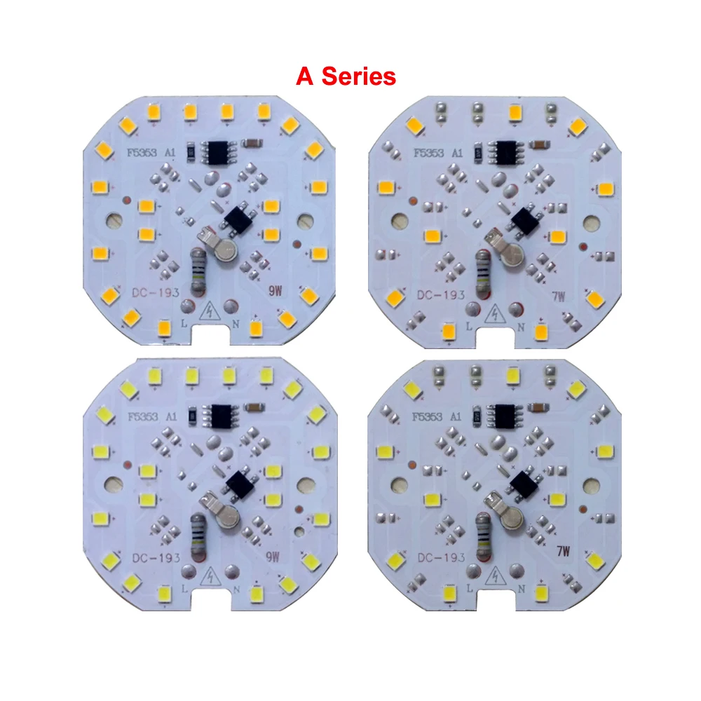 10 шт./лот светодиодный чип SMD 7 Вт 9 Вт без необходимости драйвер светодиодный чип интегрированный IC AC 180 в-240 В для DIY светодиодный светильник потолочный светильник