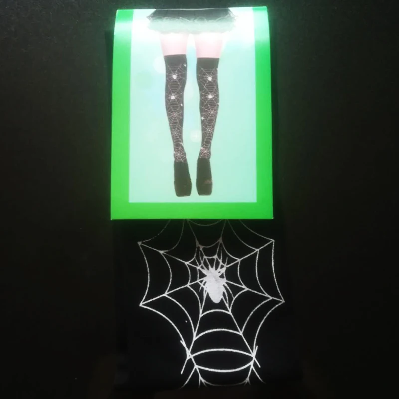 Новые носки Скелет привидение, паук веб-носки Костюм взрослых Хэллоуин Карнавал нарядное платье Вечерние подарок