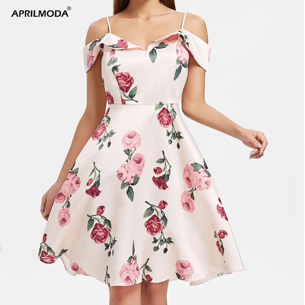 vestido floral aliexpress