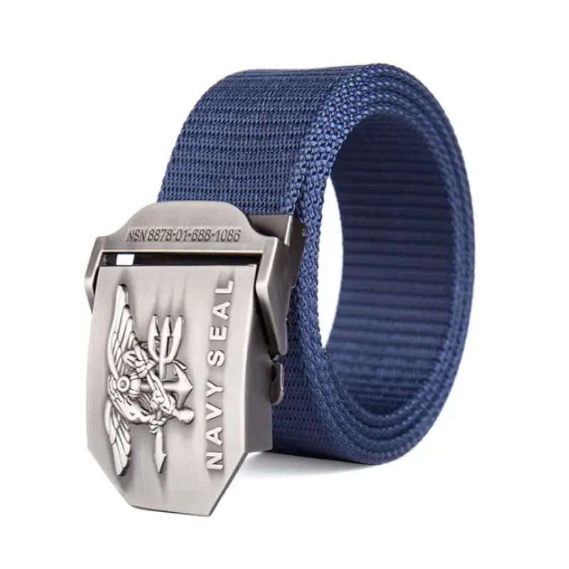 WDYDDW MenS Belt Men/&Women Canvas Belt 3D Soviet Navy Ussr Cccp Metal Buckle Jeans Belt Soldiers Military Army Tactical Belts Male Strap