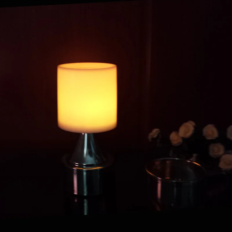 

7 Color Changing ABS Chrome Novelty Flash Light SK-LG004 Lamp Table Lamps/Living Room Beside Lights Free shipping 10pcs/lot