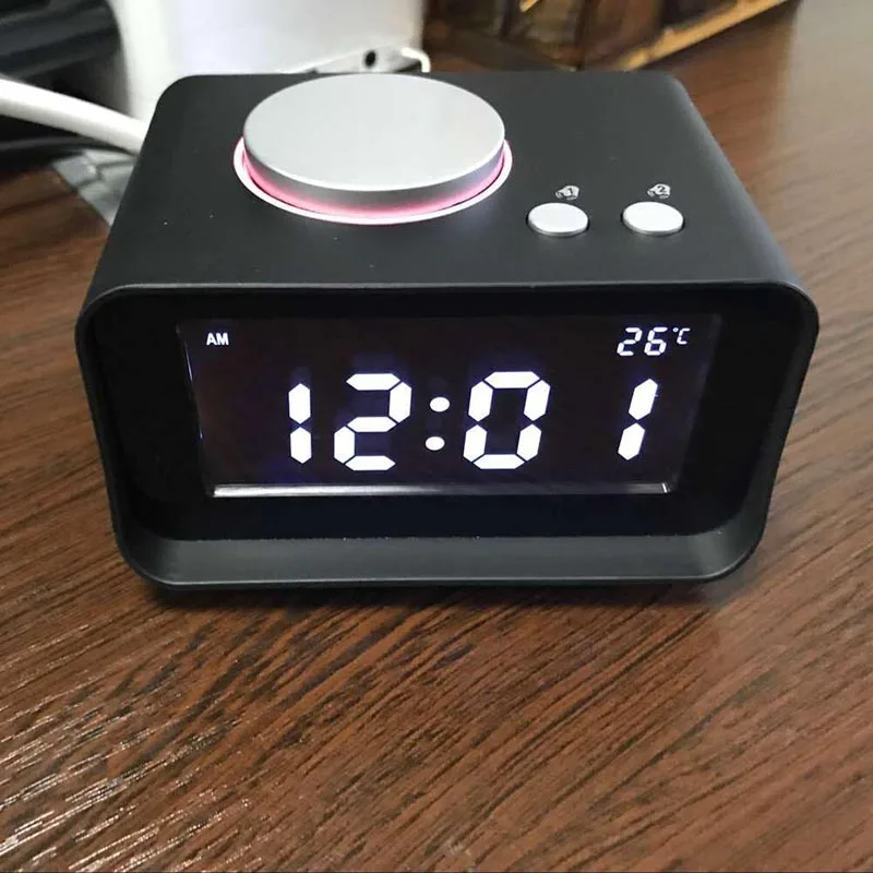 Fashion simple LCD digital alarm clock LCD mute luminous table clock wake up USB charging creative gift home bed small ornaments Fashion simple LCD digital alarm clock LCD mute luminous table clock wake up USB charging creative gift home bed small ornaments