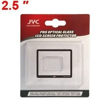 JYC 2.5'' Camera LCD Screen Protector Optical Glass For All 2.5 Inch Digital Camera Accessories Free Shipping