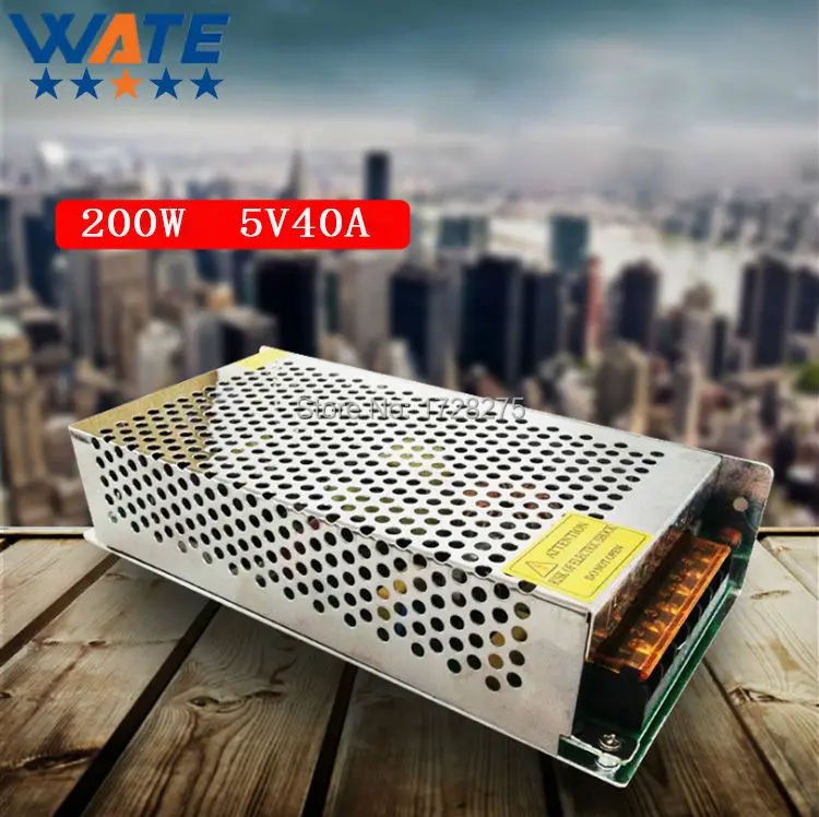 

DC5V 40A 200W Switching Power Supply Adapter Driver Transformer For LED Display LCD Monitor CCTV Security Cameras
