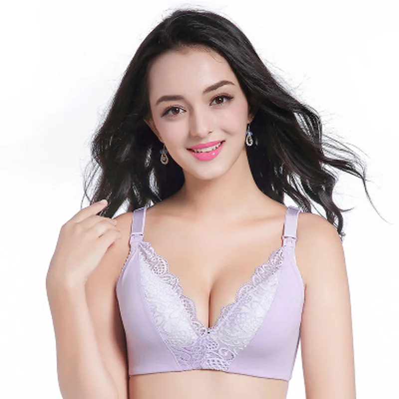 

Breastfeeding Maternity Nursing Bras Cotton Sleep Bra For pregnant women Pregnancy Lace Underwear Breast Feeding Bra clothing
