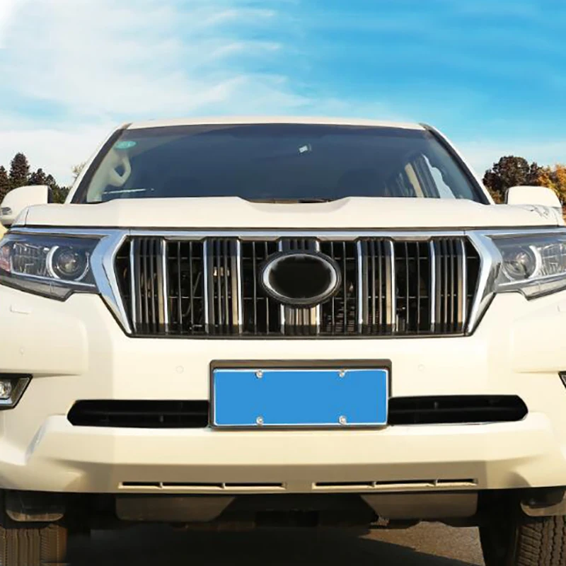 Для Toyota Land Cruiser Prado fj150 ABS хромированный головной светильник, Крышка для автомобиля, крышка для лампы, аксессуары, 2 шт