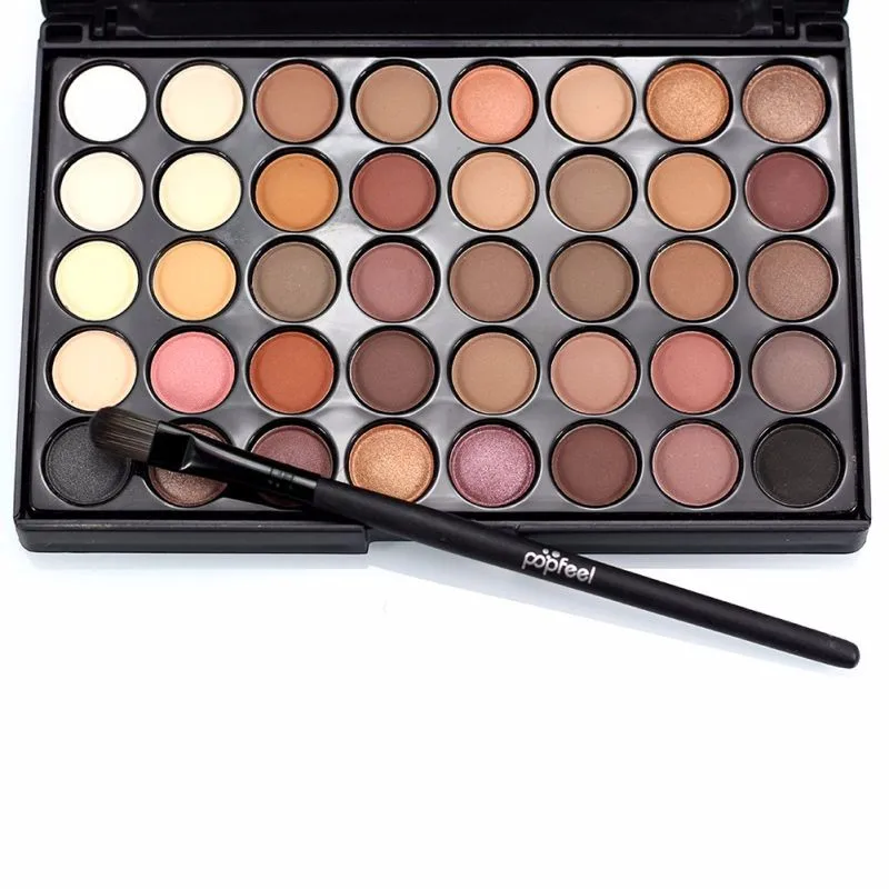 Косметика для лица макияж натуральные матовые тени для век Pallete Brighten мерцающие тени для век палитра для макияжа инструмент 40 цветов/набор дропшиппинг