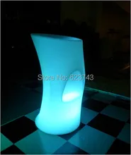 LED illuminated Bar Chair seat SL LSC3840 waterproof with remote control 110 220V Adapter LED light