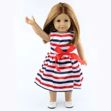 18 inch American girl dolls clothes manually white wedding dresses children Christmas gift free shipping W18