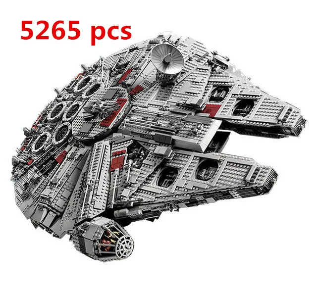 

New LEPIN 05033 Star 5265Pcs Ultimate Wars Collector's Model Falcon Building Kit Blocks Bricks Toy Gift Compatible 10179