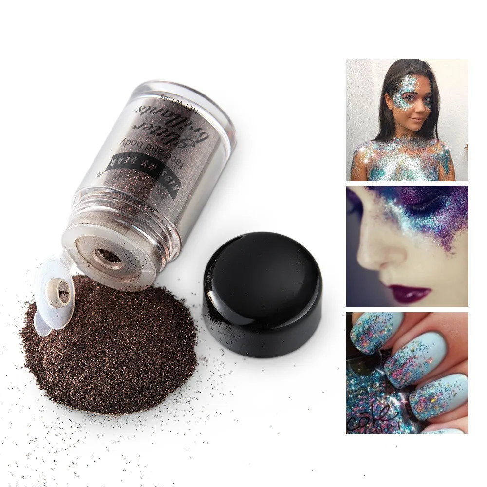 

20g Chunky Eye Glitter Eyeshadow Shimmer Sequins Nail Face Eye Shinny Paillette Dance DIY Glitter Face Stickers Powder B