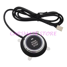 Car Engine Start Push Button 3 Wires Engine Start Switch Ignition Start Button Fit for Original Button Replacement Carsmate