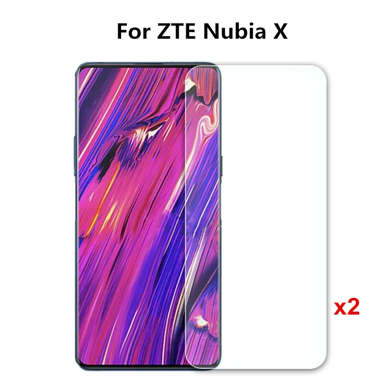 

CCDZ 2PCS 9H Tempered Glass For ZTE Nubia X Screen Protector Protective Film For Nubia X Transparent Tempered Glass