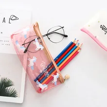 Новинка 2018 гелевый Чехол для карандашей милые школьные