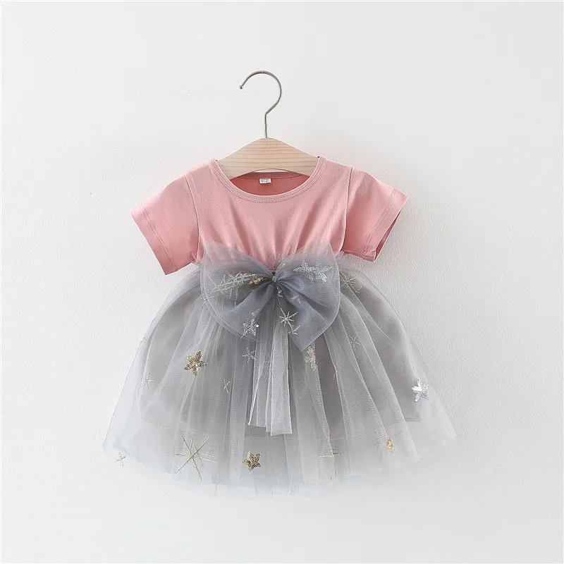 

Summer Bow Baby Girls Dress Newborn Baby Dresses for Girl Princess Lace First Birthday Girl Party Dresses Baby Outfits Clothes