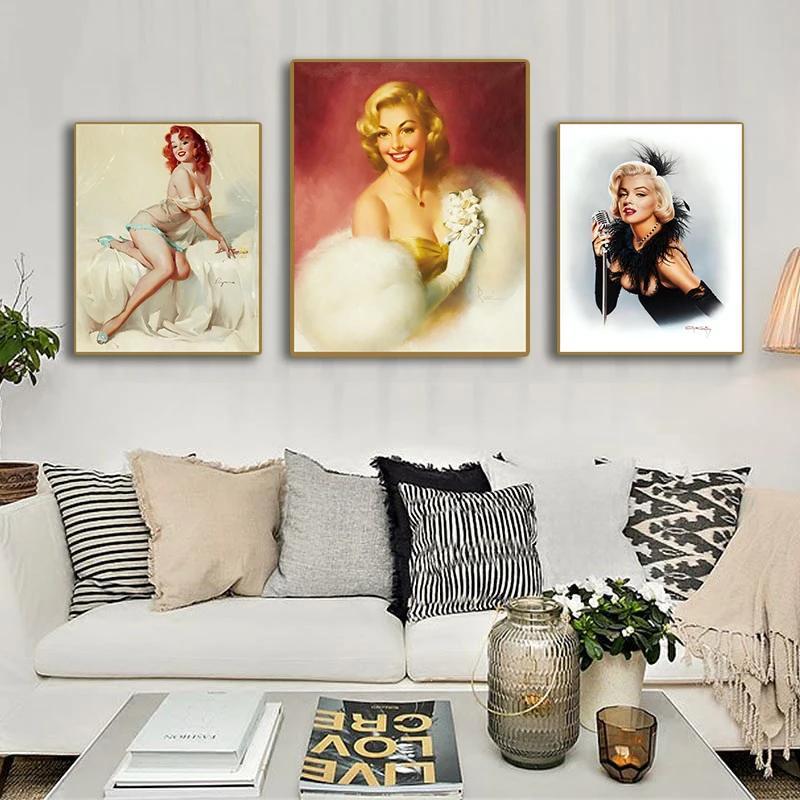 

Marilyn Monroe Nordic Decoration Prints Pictures Poster Canvas Painting Calligraphy For Bedroom Living Room Home Wall Decor Art