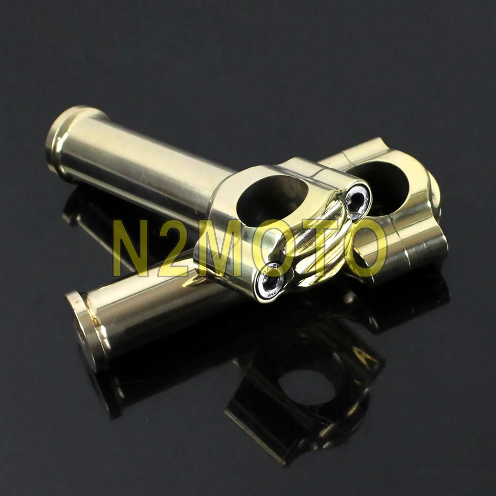 Brass 5" Motorcycle Retro Handlebar Riser Rough Craft 1" Handlebar Bar