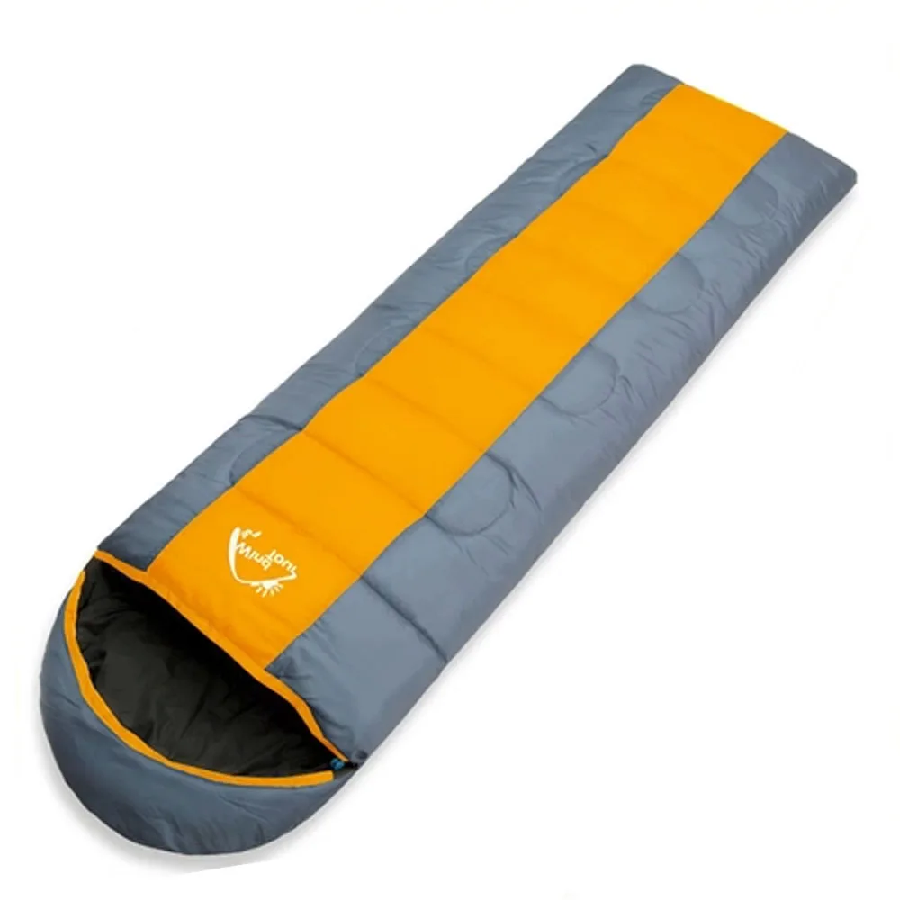Orange/Blue Autumn Winter Camping Waterproof Sleeping Bags Envelope