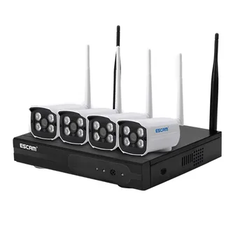 

ESCAM WNK403 Plug and Play Wireless NVR Kit P2P 720P HD Outdoor IR Night Vision Security IP Camera WIFI CCTV System