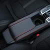 Leather Car Console Armrest Box Sleeve Cover Pad Center Storage Box Cover Case Mat For Honda Civic 10th 2016 2017 2022 Accessory ► Photo 1/3