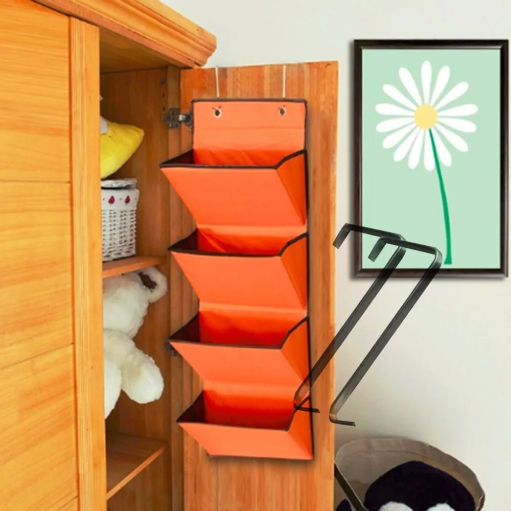 متعددة الوظائف أكسفورد خزانة تخزين الملابس أشتات المنزل المنظم الحقيبة مع رف جدار باب الحمام شنقا منظم