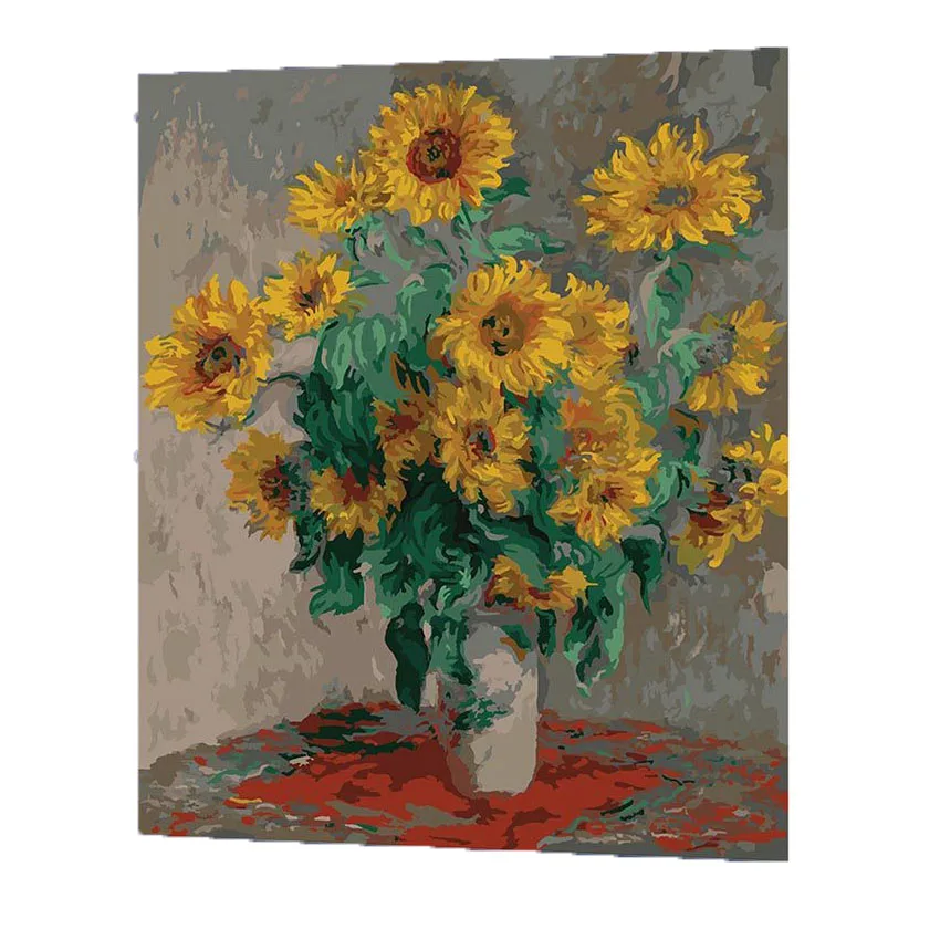 Картина подсолнухи клод моне