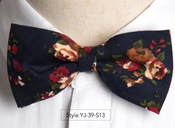IHGSNMB галстук-бабочка, Модный цветочный галстук-бабочка, Свадебный галстук-бабочка, хлопковые галстуки для мужчин, Pajaritas, галстук, деловые галстуки-бабочки, Женский Мужской галстук - Цвет: YJ-38-S13