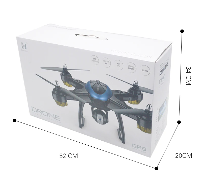 LH-X38G Drone GPS Dual FPV With 720P HD Camera Wifi RC Helicopter RC Drone Backpack Remote Control Quadcopter with Headless fly1 (20)