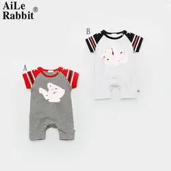 AiLe Rabbit/оптовая продажа; куртка для малышей; платье с короткими рукавами; детский для ползания; новое Хлопковое платье для малышей; 13264