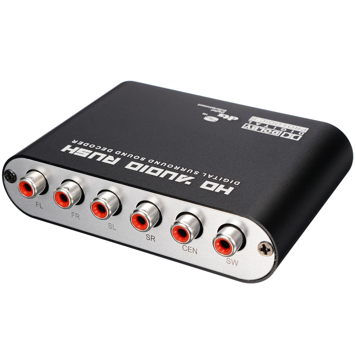 Digital DTS AC3 Optical To Analog 5.1 Channel Surround Audio Sound Decoder Coaxial To 6RCA